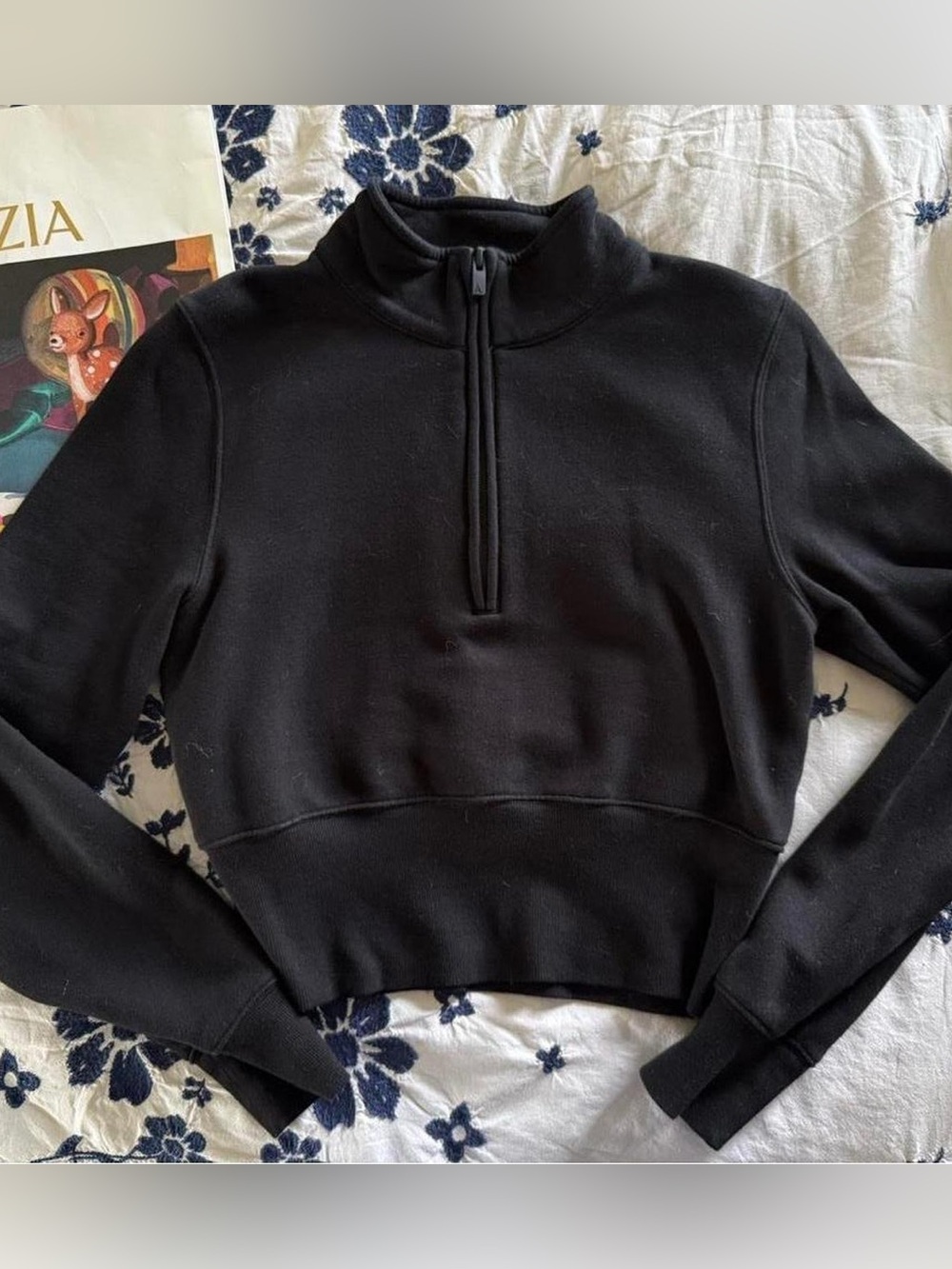 Aritzia Cozy Fleece Snug Hi-Rib 1/2 Zip Sweatshirt 👉ORIGINAL VERSION